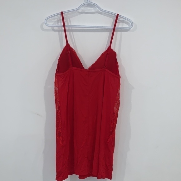 LA Senza red Satin padded bra slip dress size Medium - Picture 9 of 16
